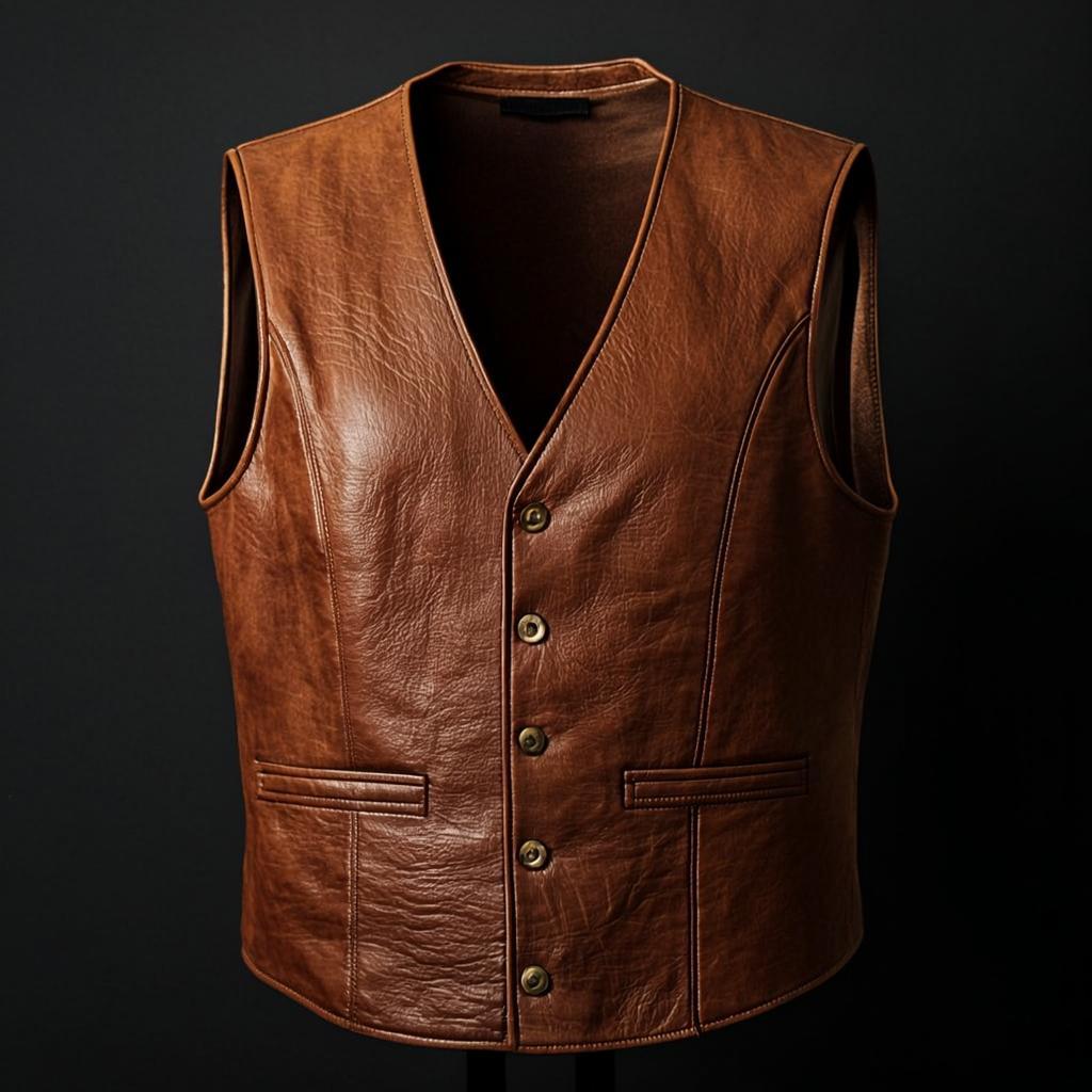Gilet Motard Cuir