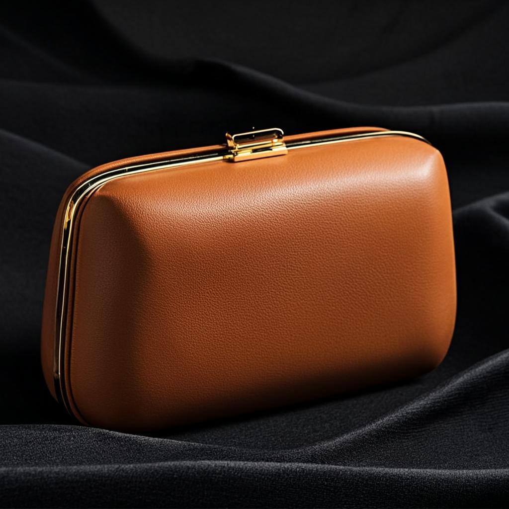 Pochette Cuir Cognac