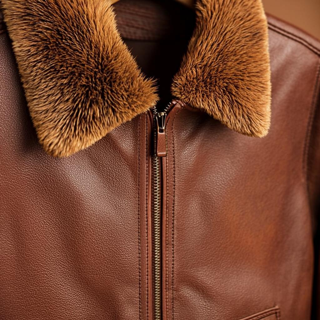 Veste Aviateur Fourrure